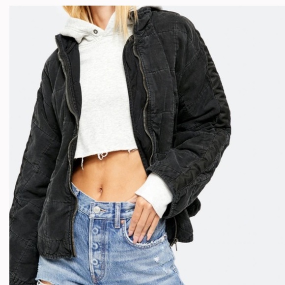Free People Dolman Quilted Jean Jacket - Picture 9 of 14